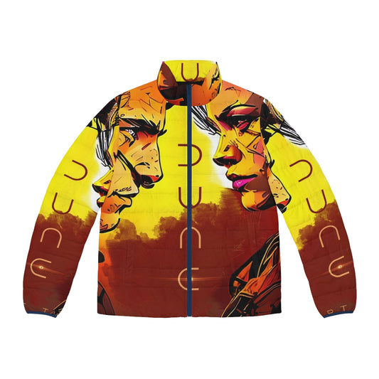 Dune 2 Part 2 (2024) Puffer Jacket featuring the iconic Dune logo and design