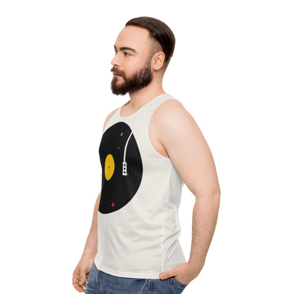 Cosmic Music Unisex Tank Top - men side