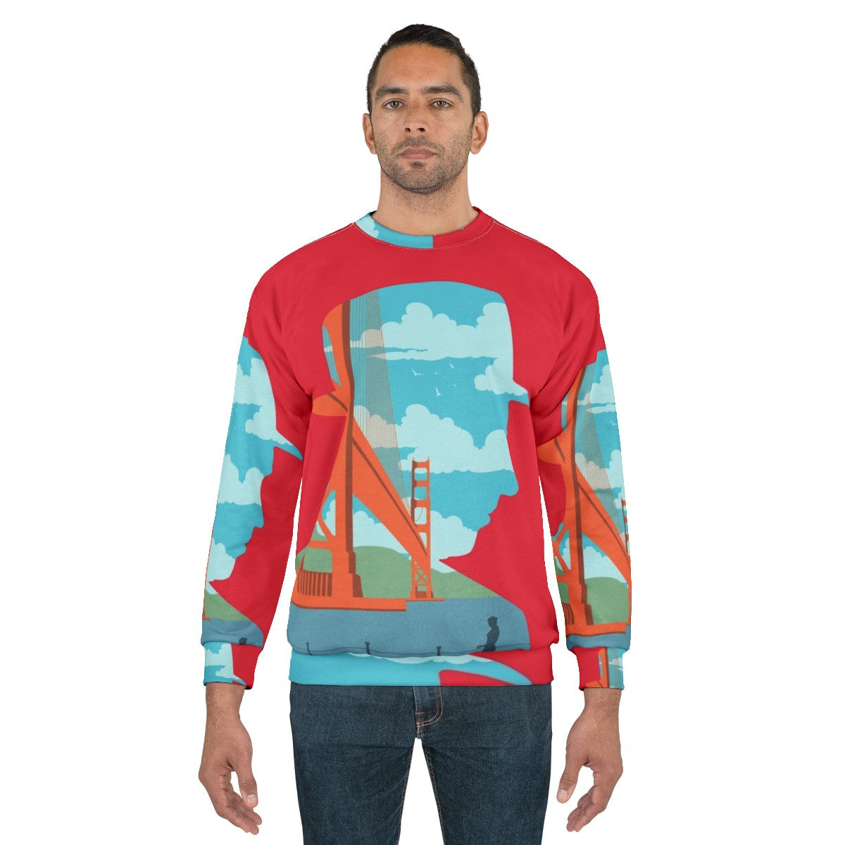 Vertigo movie art inspired minimalist thriller sweatshirt - men