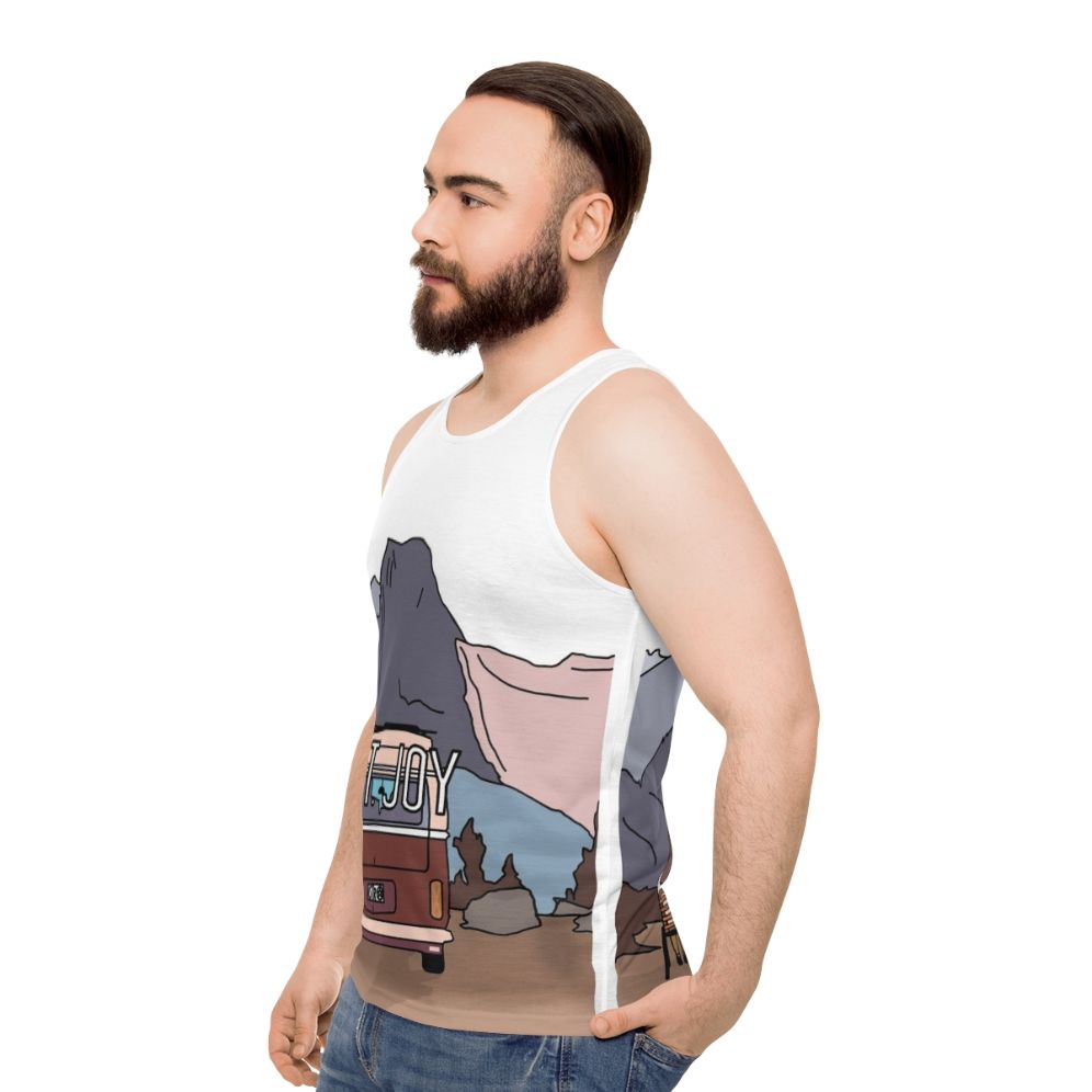 Mt Joy Astrovan digital artwork unisex tank top - men side