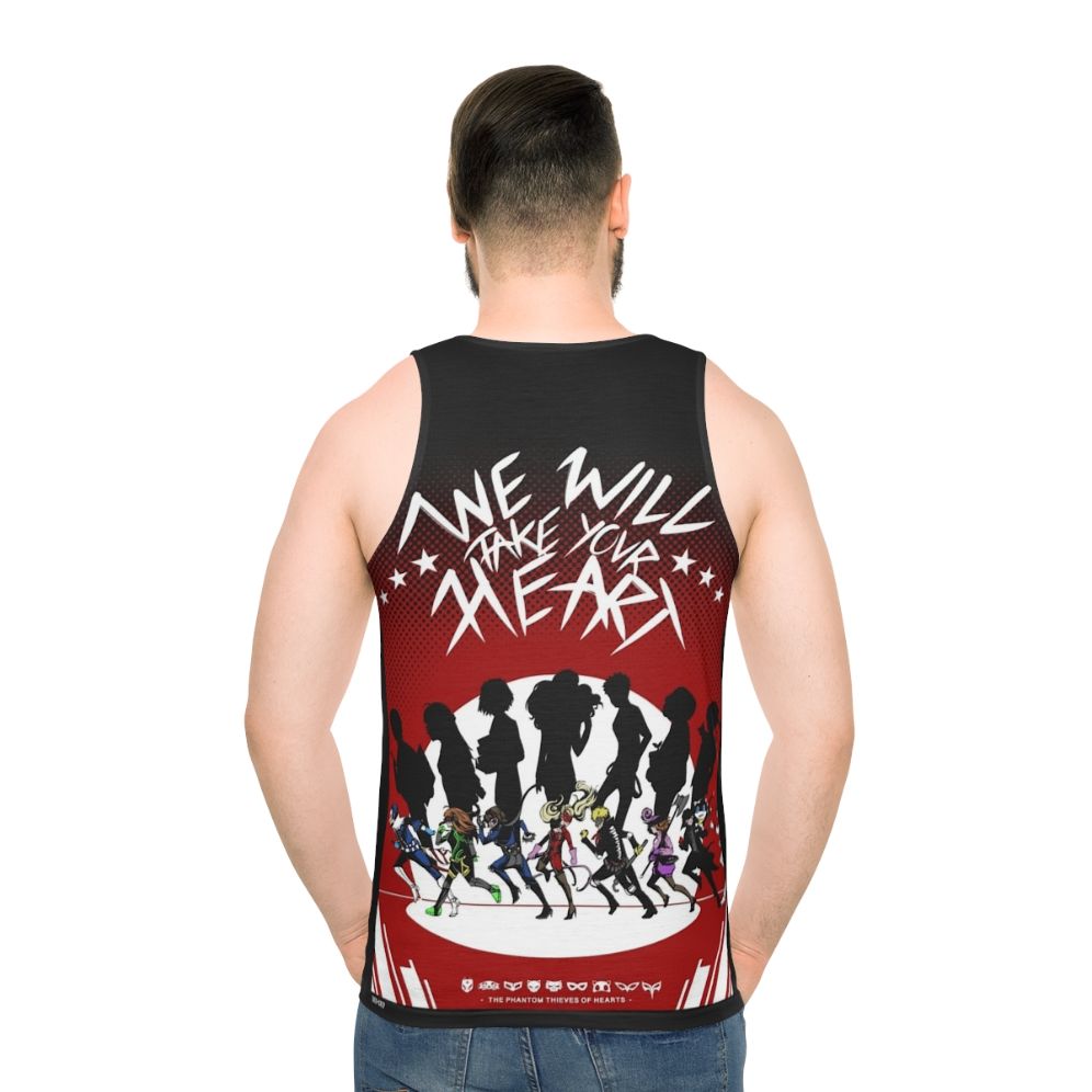 Persona 5 Joker Unisex Tank Top - men back