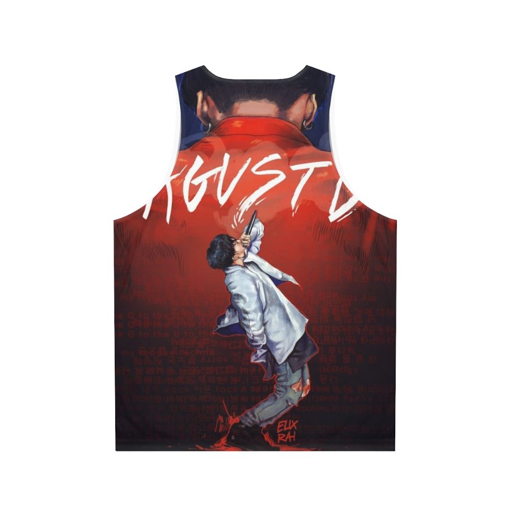 Agust D Inspired Unisex Tank Top - Back