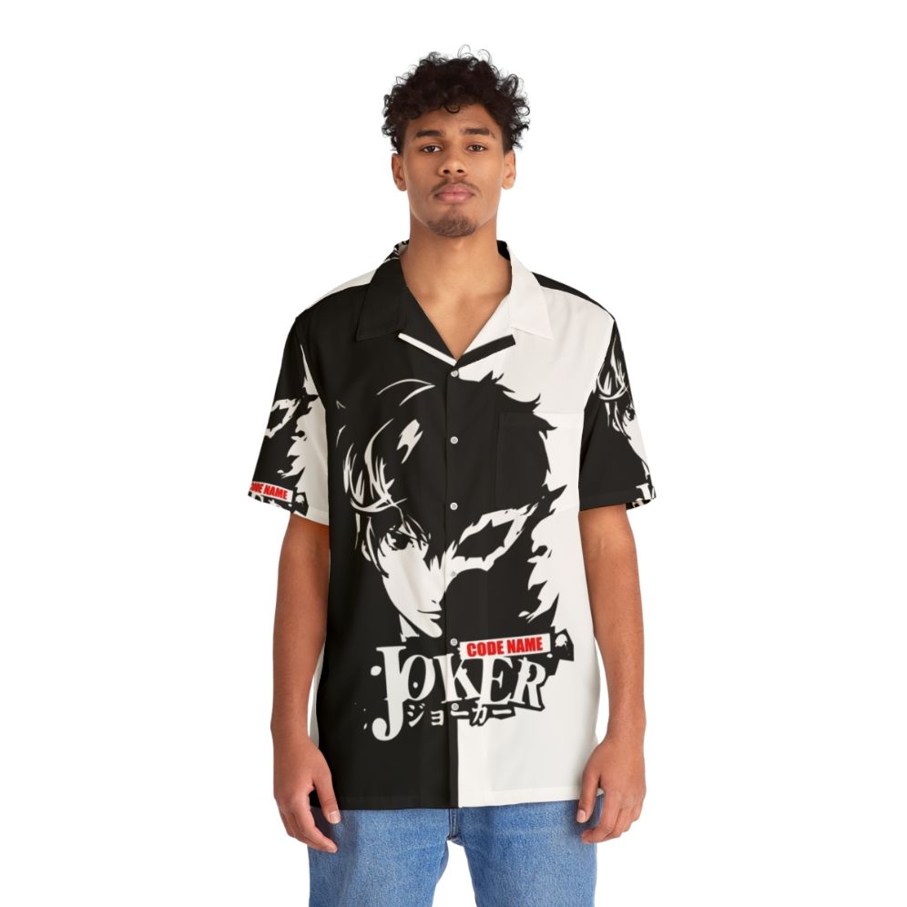 Dark Side Persona 5 Hawaiian Shirt - People Front