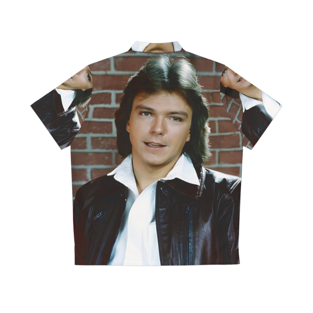 David Cassidy Hawaiian Shirt with Retro Pop Culture Design - Back