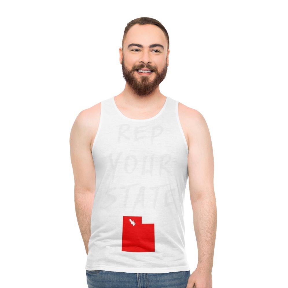 Unisex Utah state pride tank top - men