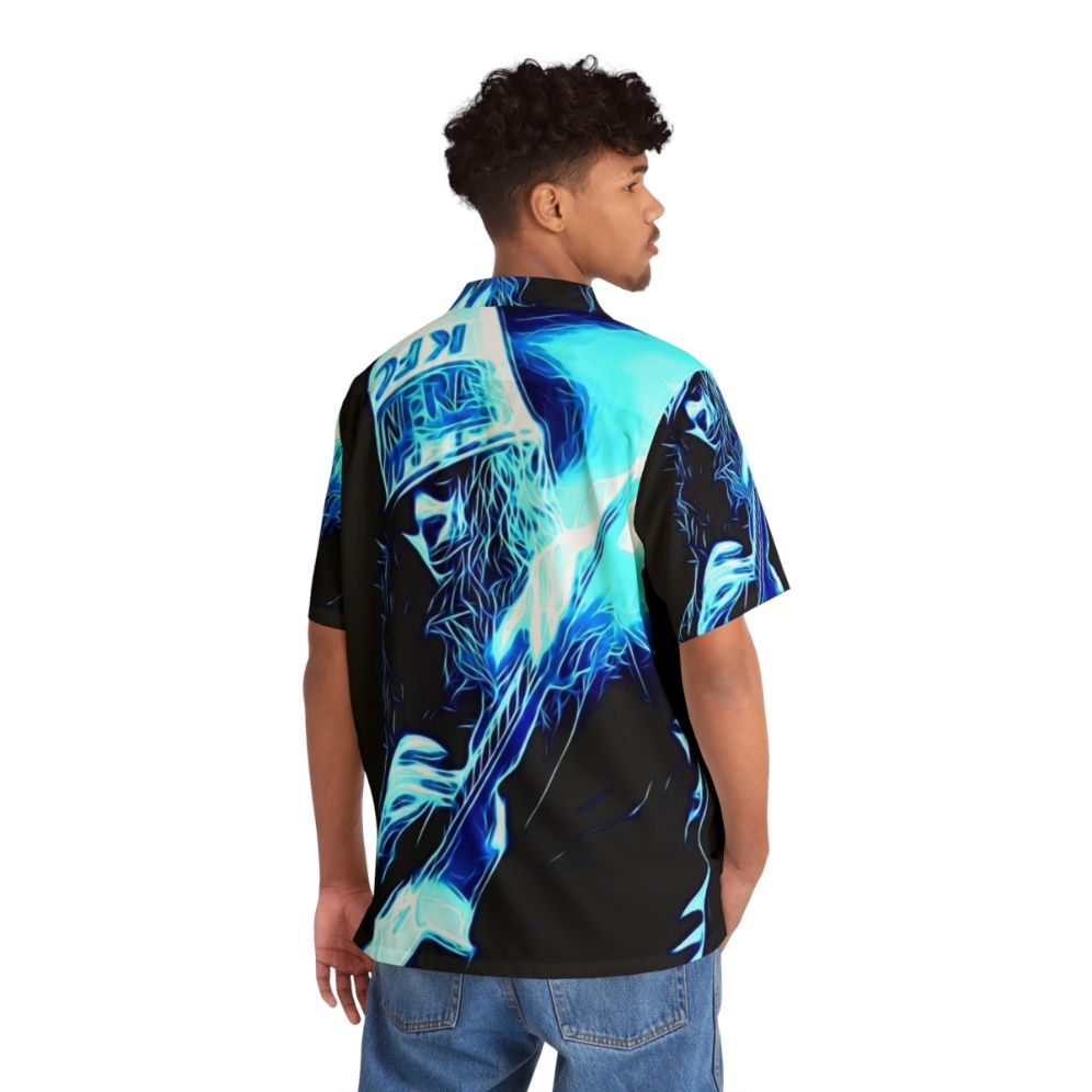 Buckethead Electric Tears Blue Hawaiian Shirt - People Back