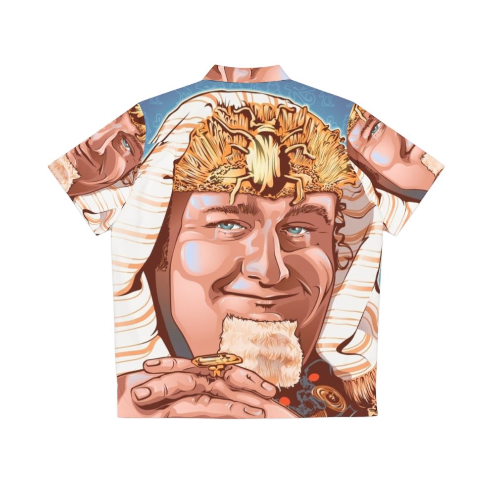 Vintage Hawaiian shirt featuring actor Victor Buono as King Tut - Back