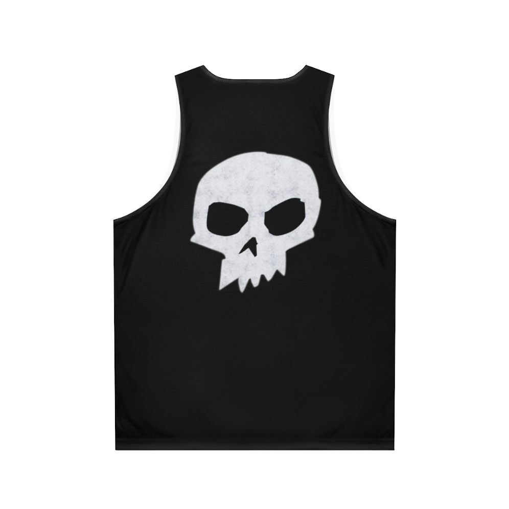 Unisex tank top with Toy Story-inspired skull and punk design - Back