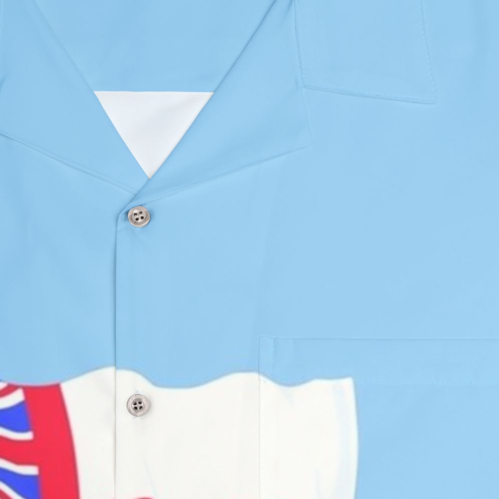 Horatio Nelson Hero Hawaiian Shirt featuring the British Royal Navy white ensign - Detail