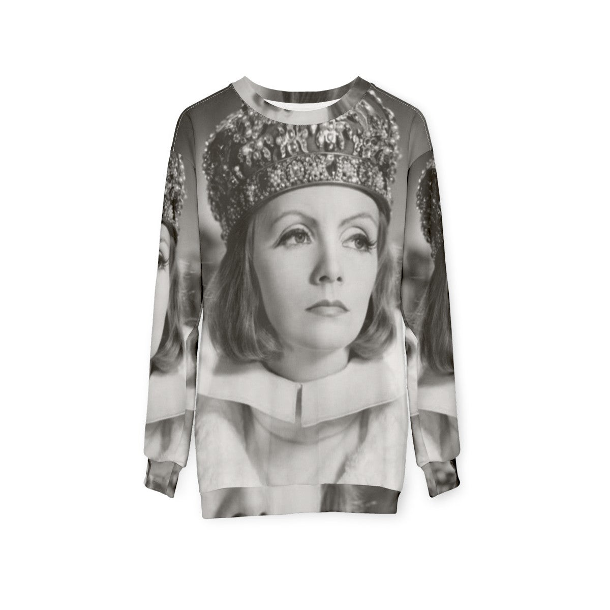 Greta Garbo Vintage Sweatshirt - Classic Hollywood Cinema Star - hanging