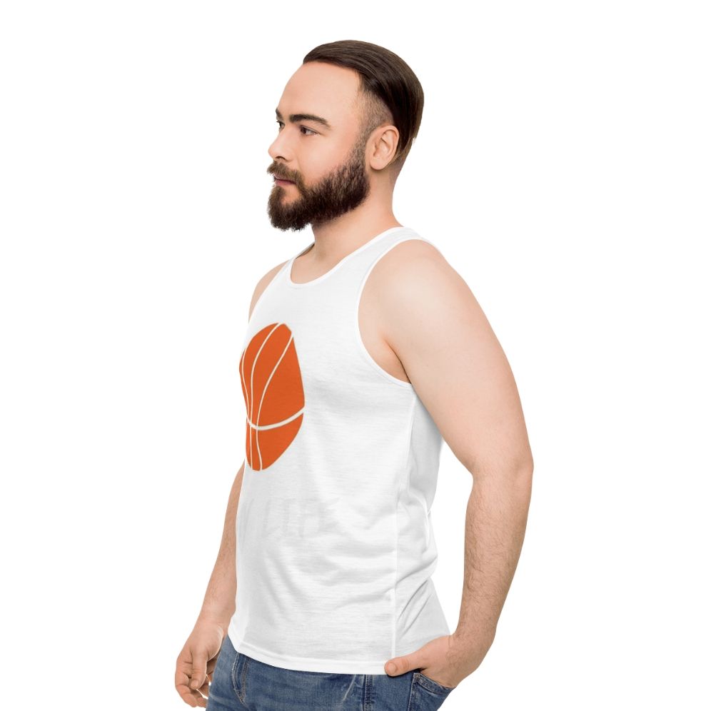 Unisex basketball lover's tank top - men side