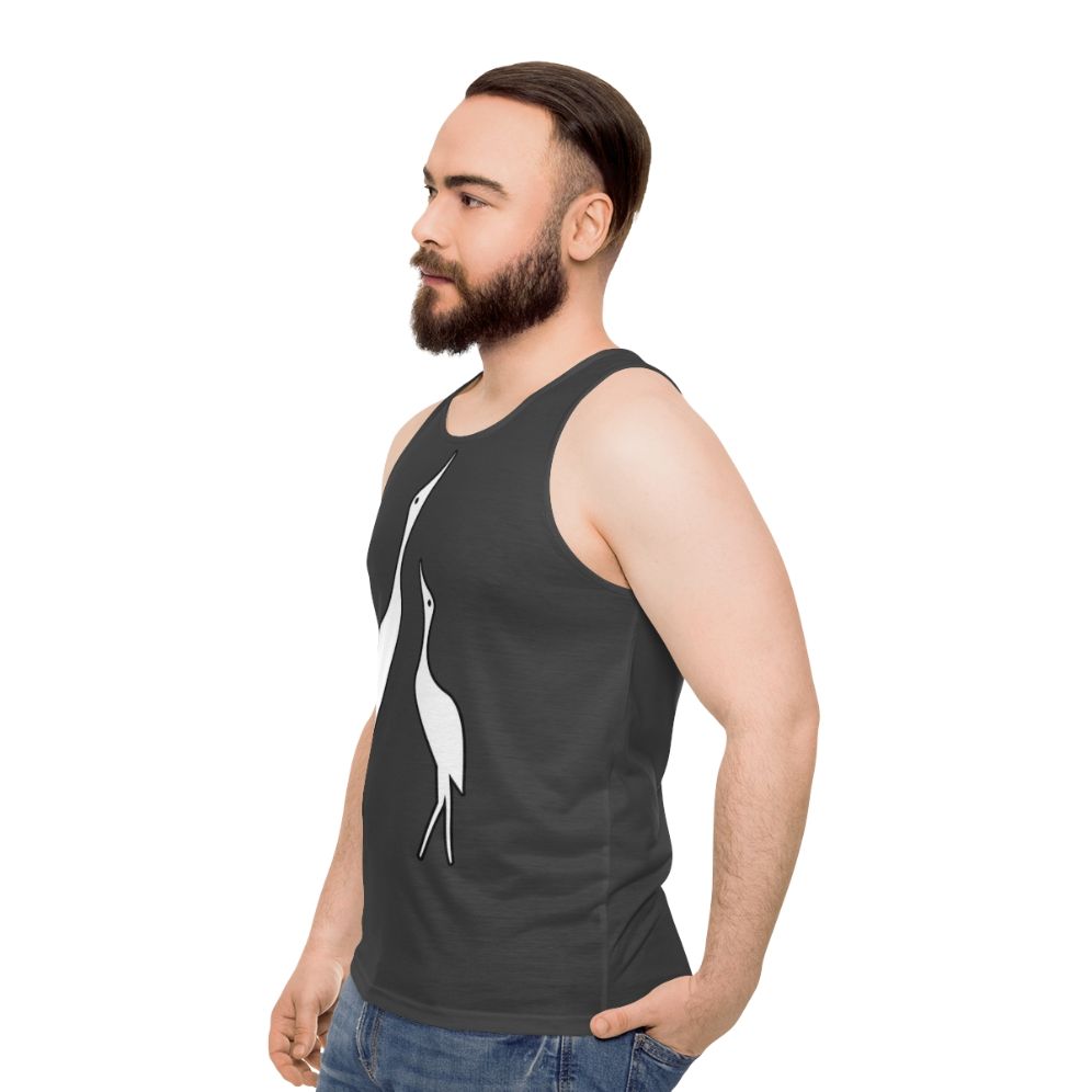 Legendary Crane Unisex Tank Top - men side