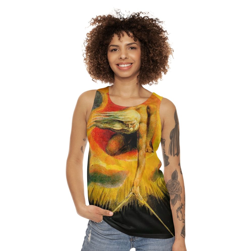 The Ancient of Days by William Blake Unisex Tank Top - women