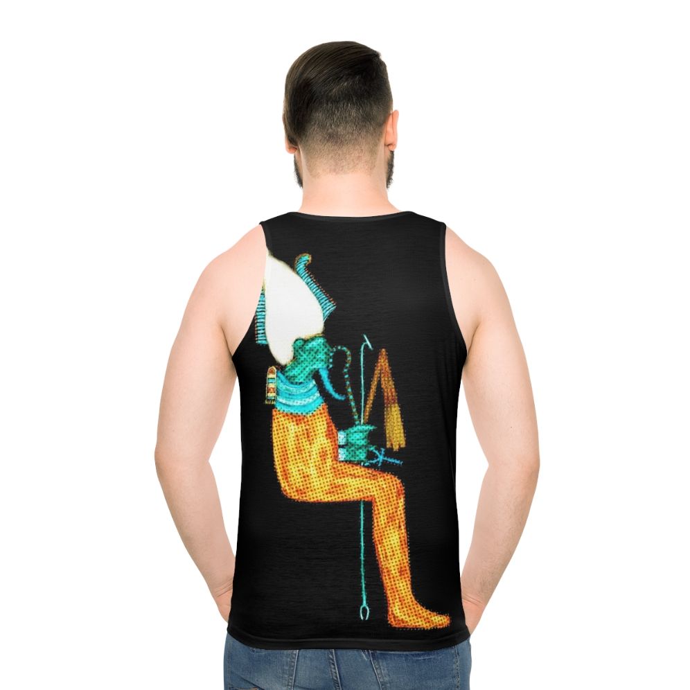 Osiris modern art Egyptian god unisex tank top - men back