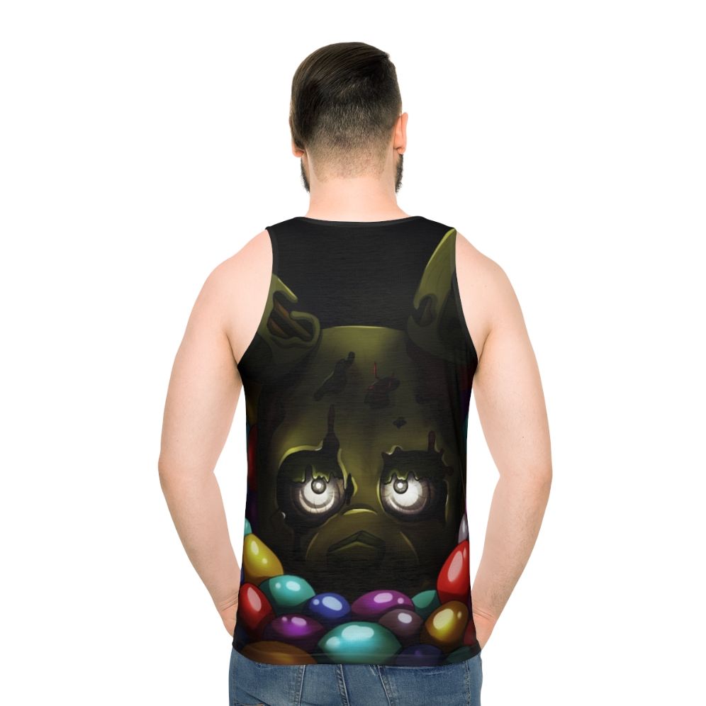 Springtrap Into The Pit V1 Unisex Tank Top - men back