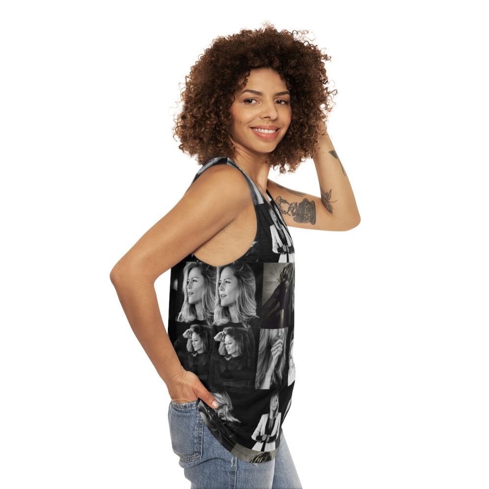 Helene Fischer German Pop Music Unisex Vintage Aesthetic Tank Top - women side