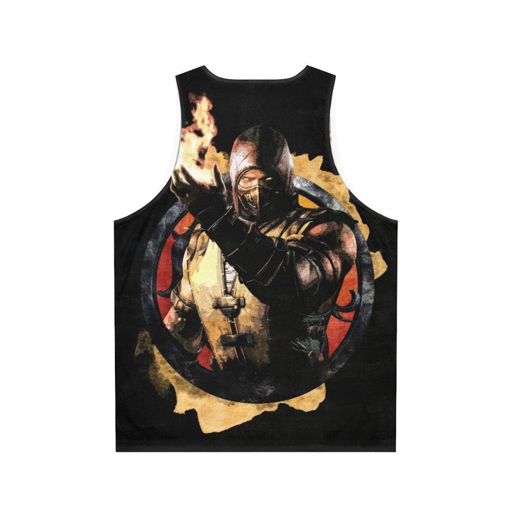 Scorpion Mortal Kombat Unisex Gaming Tank Top - Back