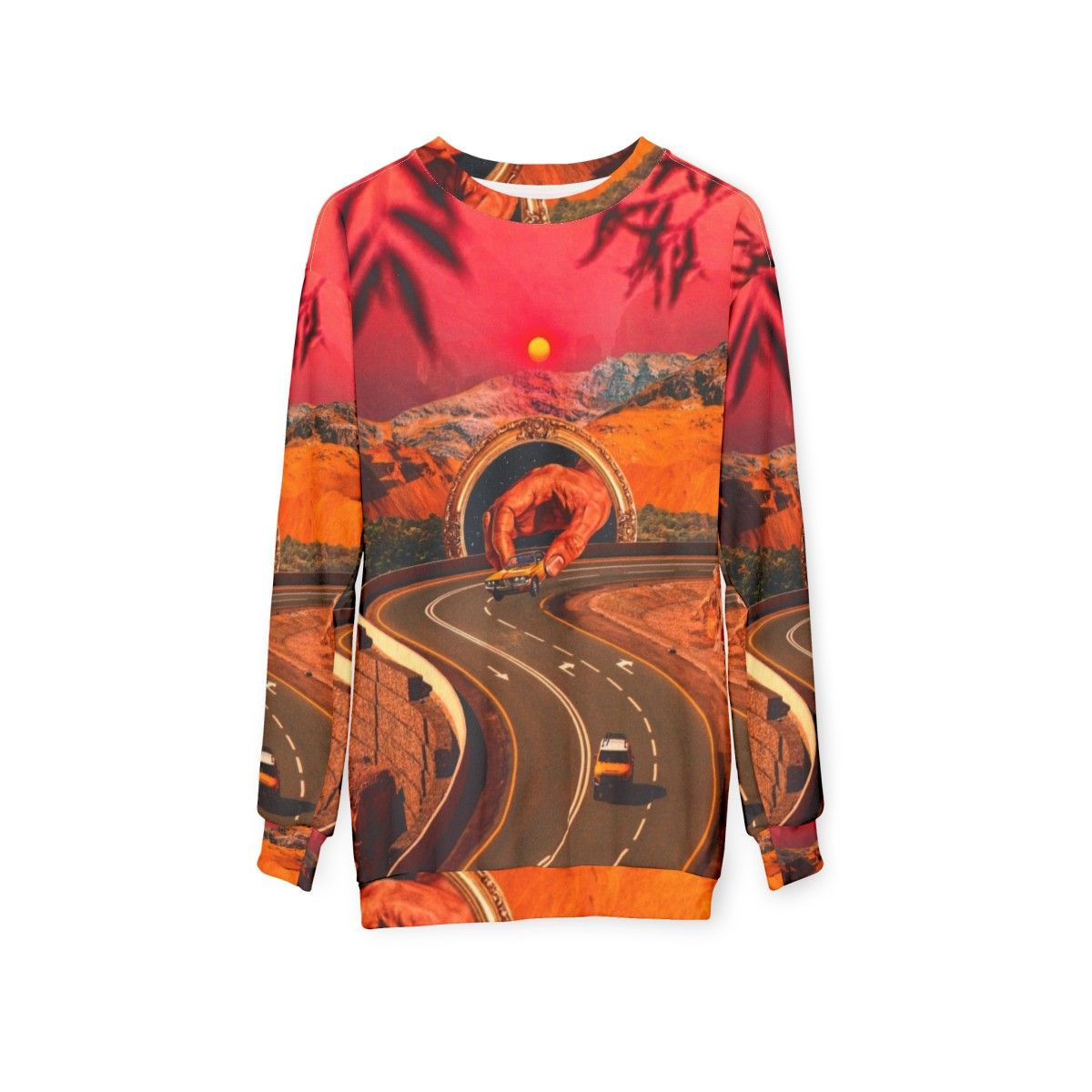 Futuristic "A Second Racer Appears" Sweatshirt - hanging