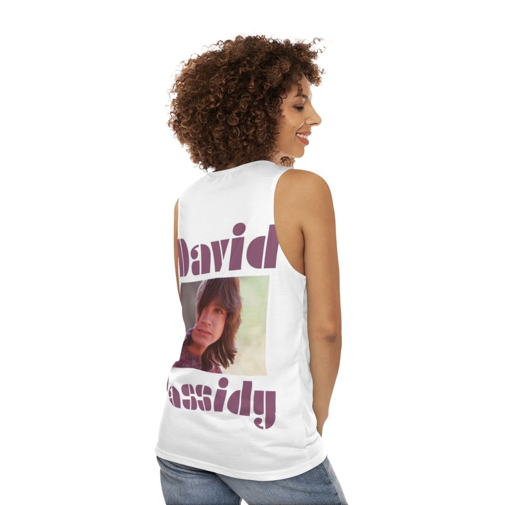 David Cassidy Partridge Family Unisex Tank Top - women back