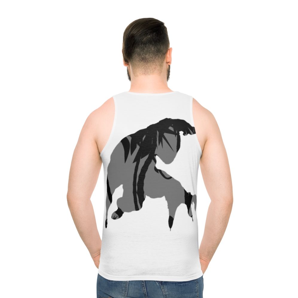 Unisex Panther Graphic Tank Top - men back