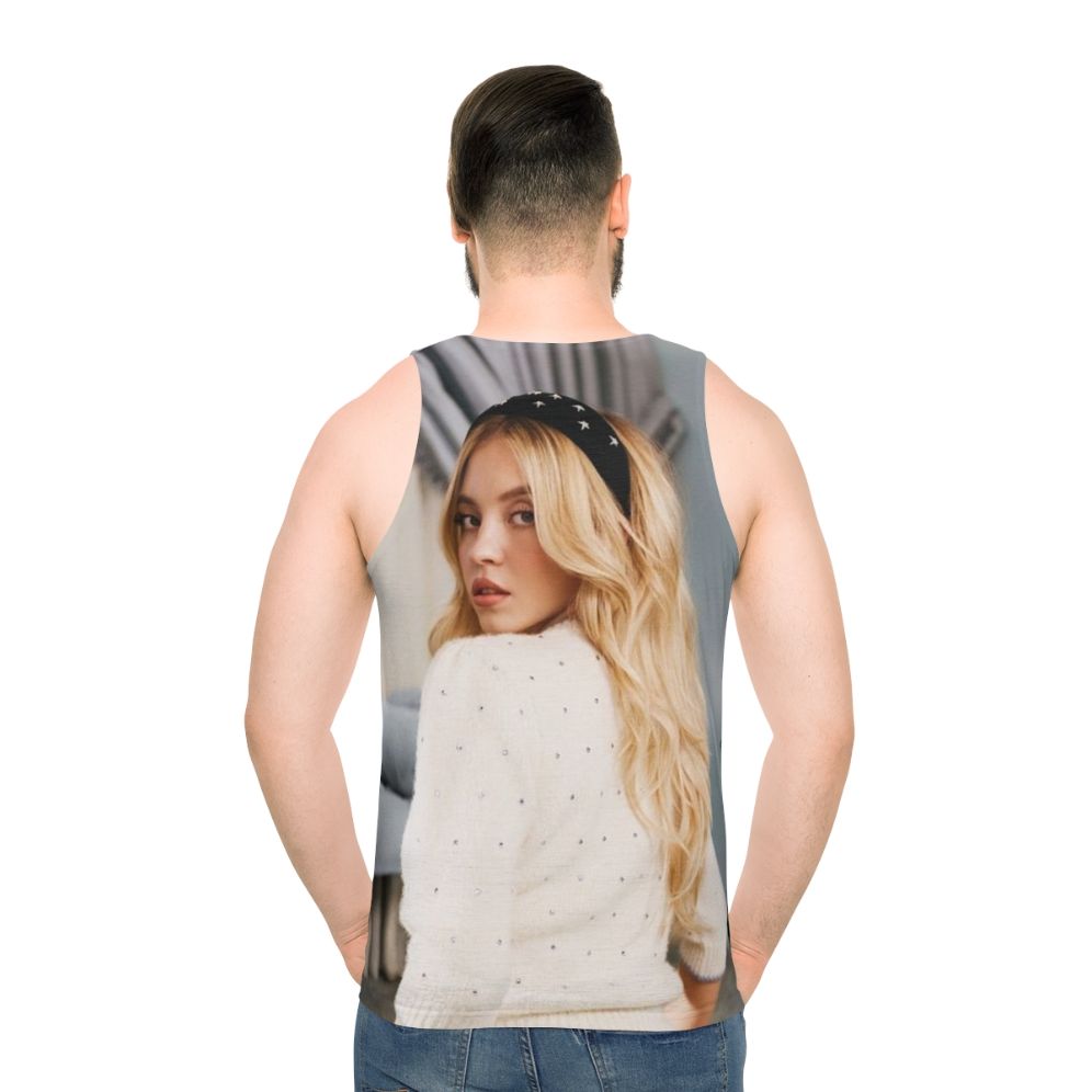 Sydney Sweeney Inspired Unisex Tank Top - men back