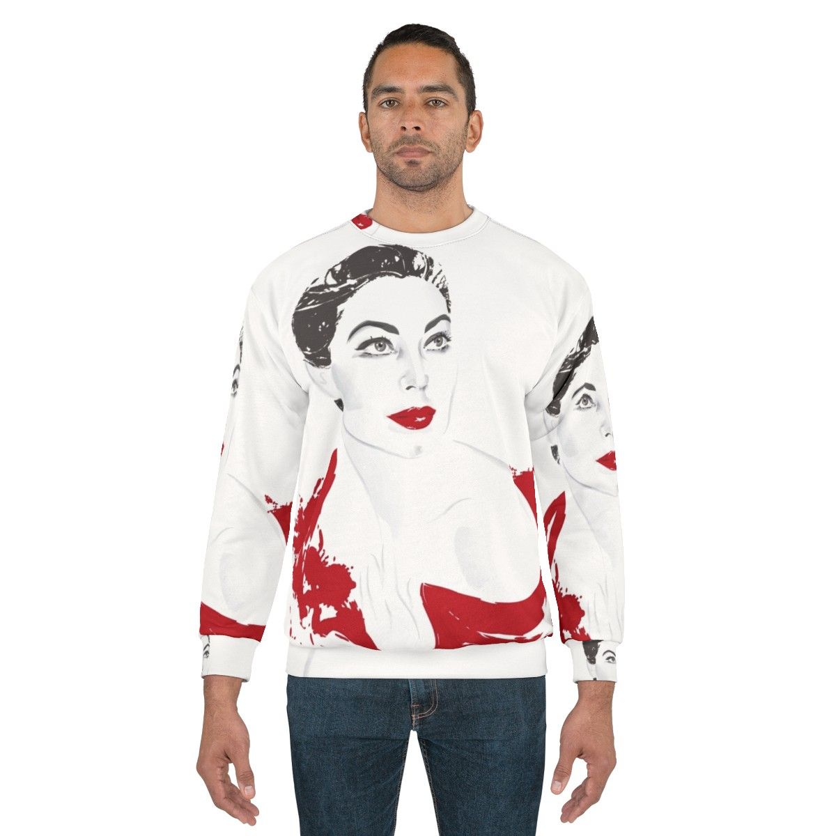 Ava Gardner Red Sweatshirt - Movie Star Icon Fashion - men