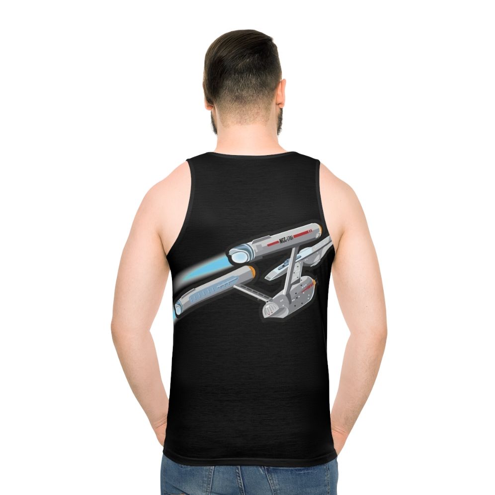 Enterprise Classic Unisex Star Trek Tank Top - men back