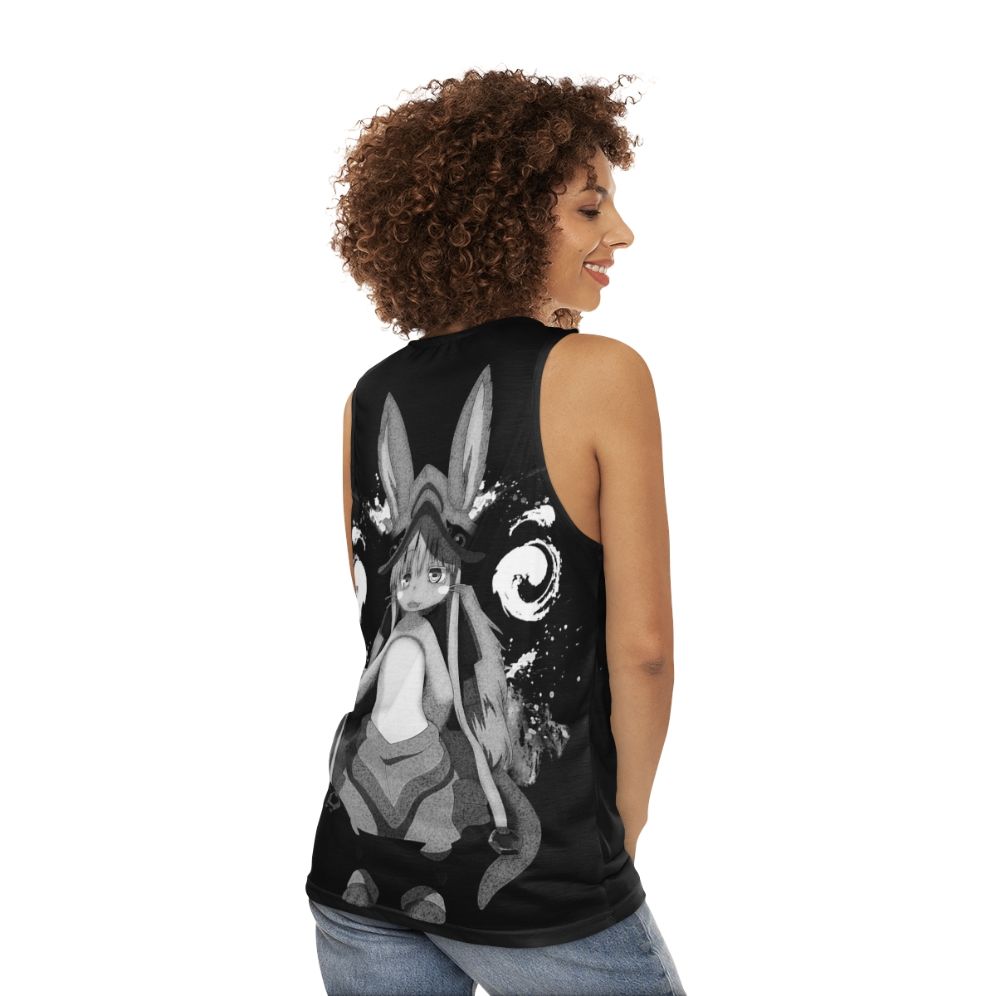 Dark fantasy anime inspired unisex tank top - women back