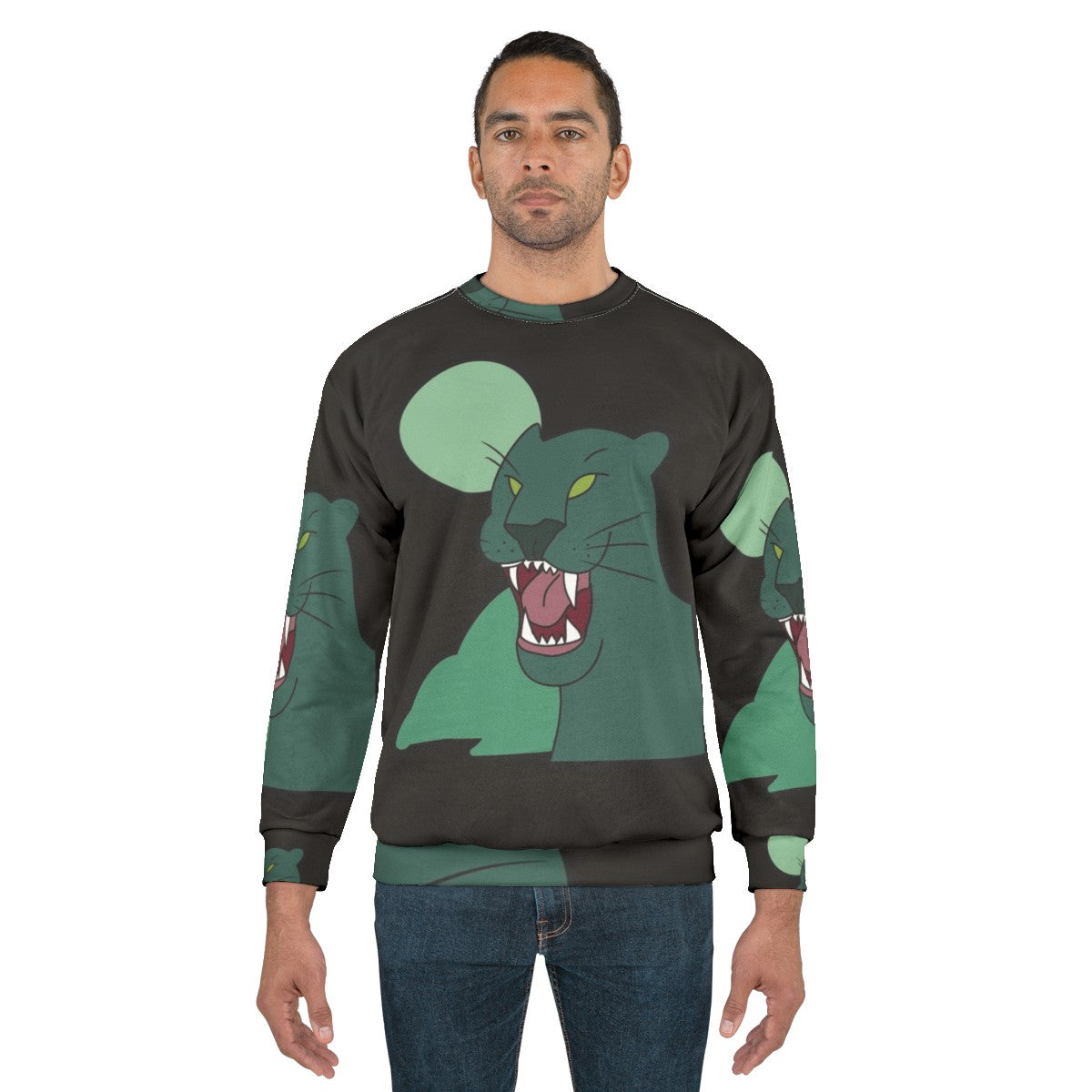 Gravity Falls Panther Pullover Sweatshirt with Disney Inspired Cartoon Design - men