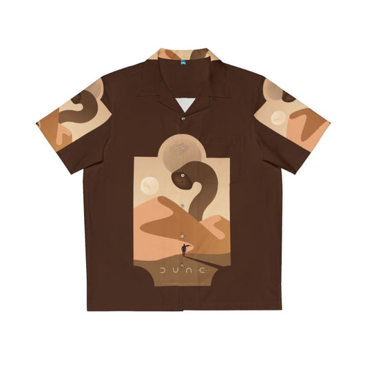 Arrakis Sandworm Hawaiian Shirt - Dune Inspired Sci-Fi Desert Fashion