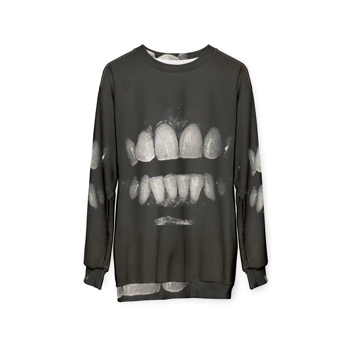 Filthy gothic industrial sweatshirt with dark and alternative design - hanging