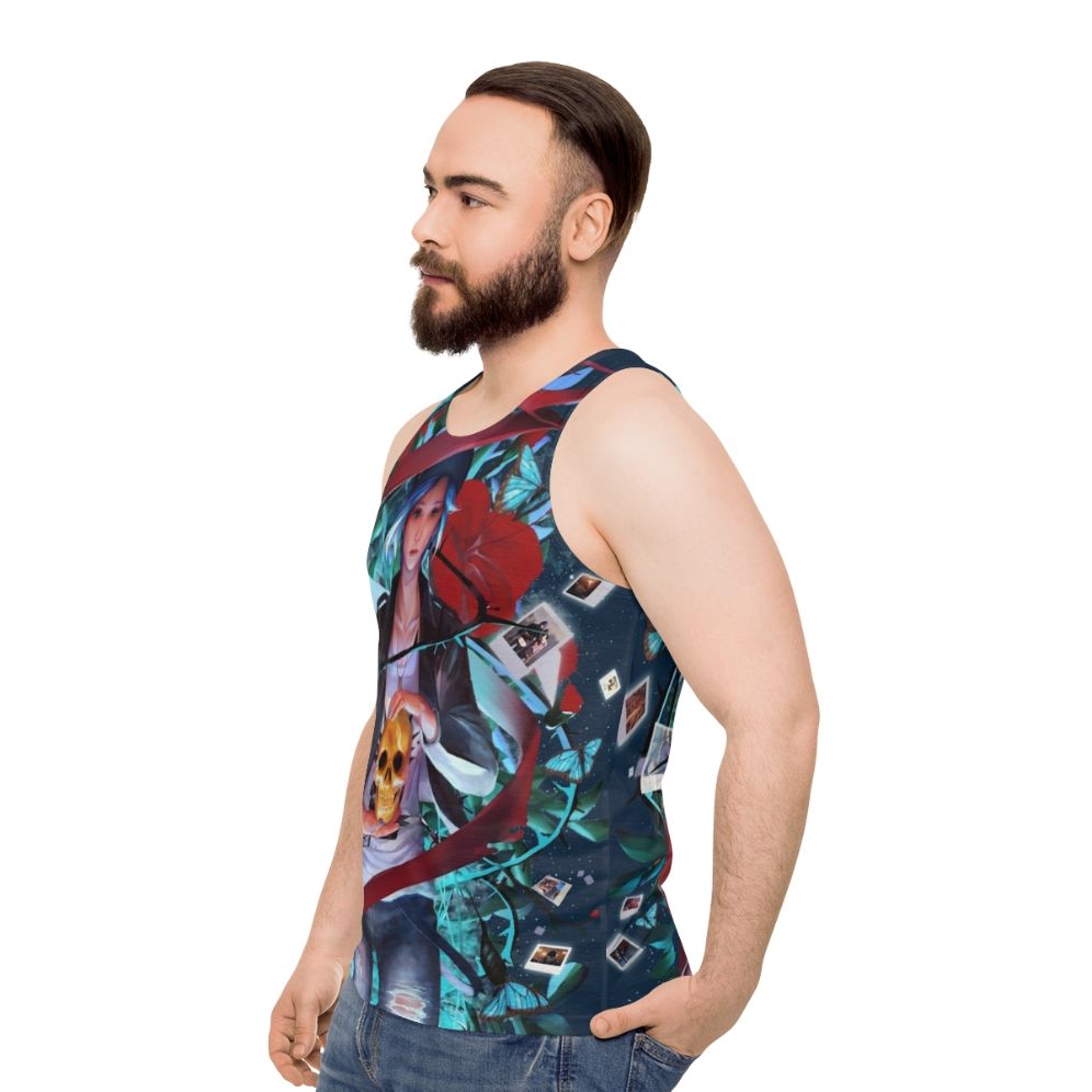 "Trapped by Destiny Unisex Life is Strange Inspired Tank Top" - men side