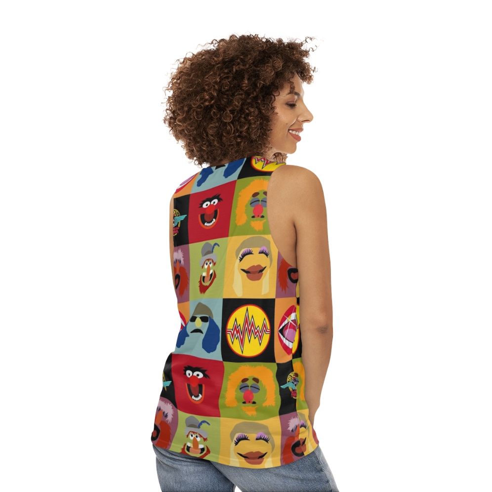 Muppets Electric Mayhem Ft Lips Unisex Tank Top - women back