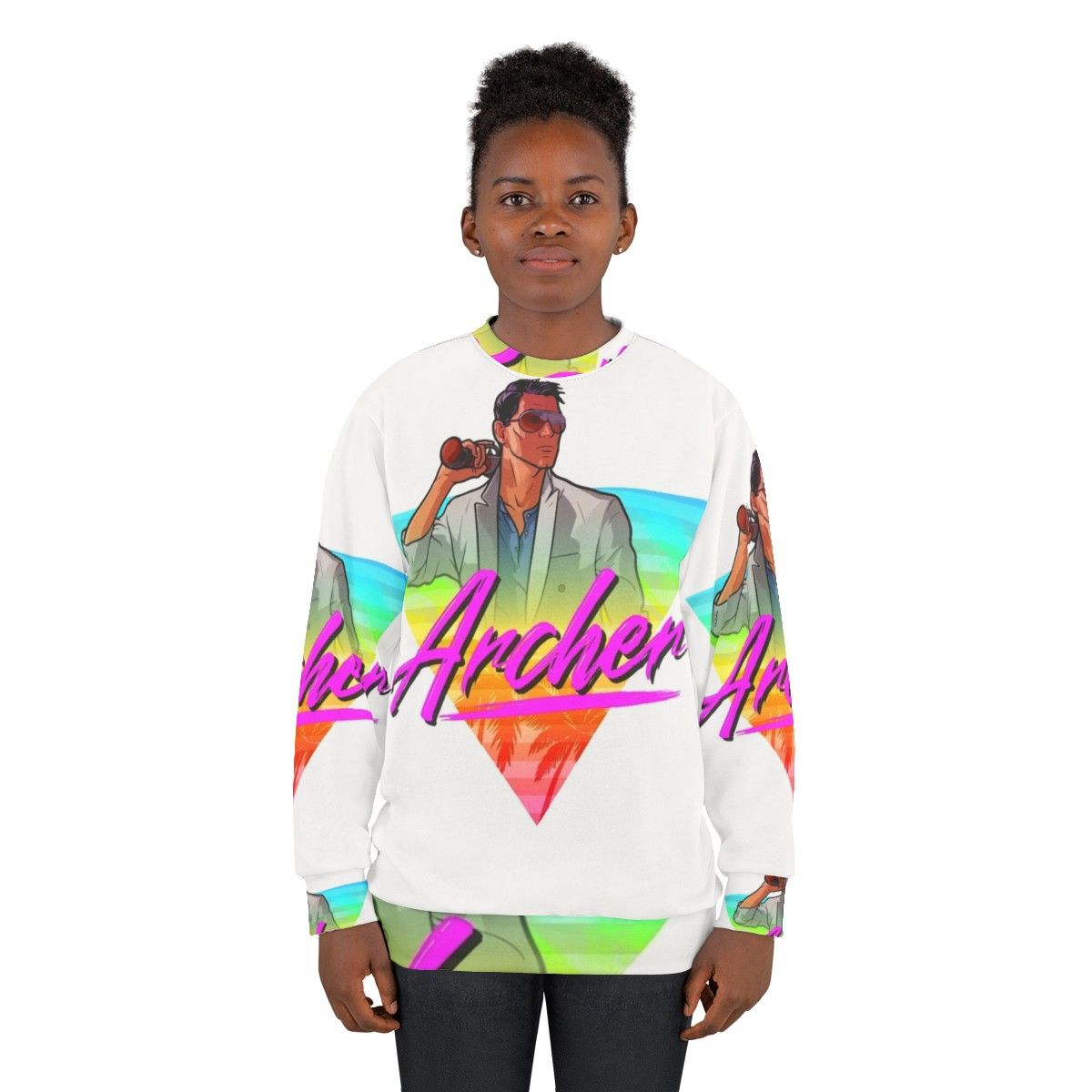 Archer Vice 80s Triangle Design Sweatshirt - women