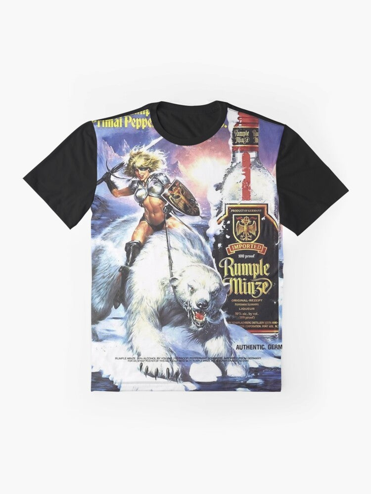 Rumple Minze Primal Peppermint Classic Graphic T-Shirt - Flat lay