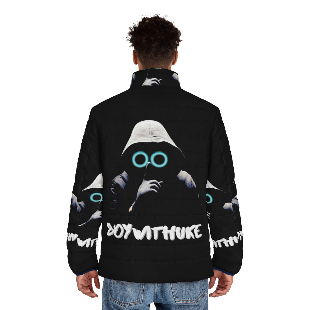 Toxic Boy Puffer Jacket featuring Boywithuke design - men back