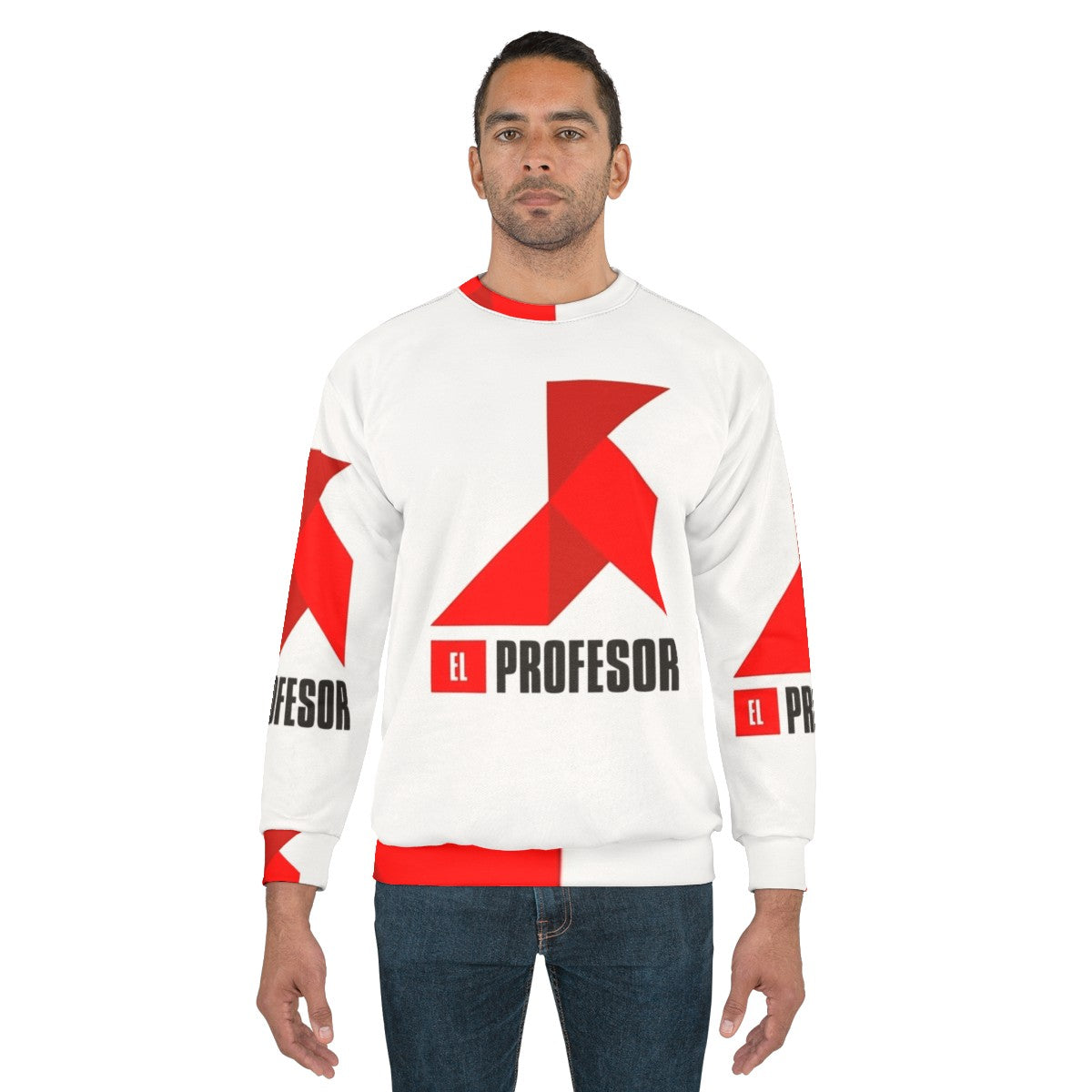 The Professor Money Heist Netflix Series Origami Sweatshirt - men