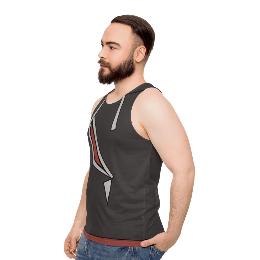 Gladion inspired Pokemon Sun Moon unisex tank top - men side