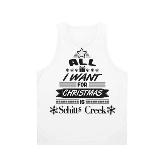 Christmas Tree Unisex Tank Top with Schitt's Creek Inspired Design