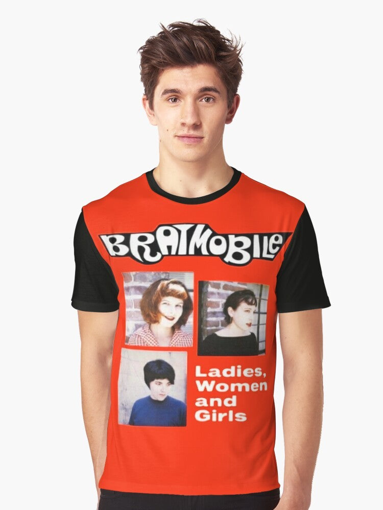 Bratmobile riot grrrl feminist graphic t-shirt for ladies, women, and girls - Men