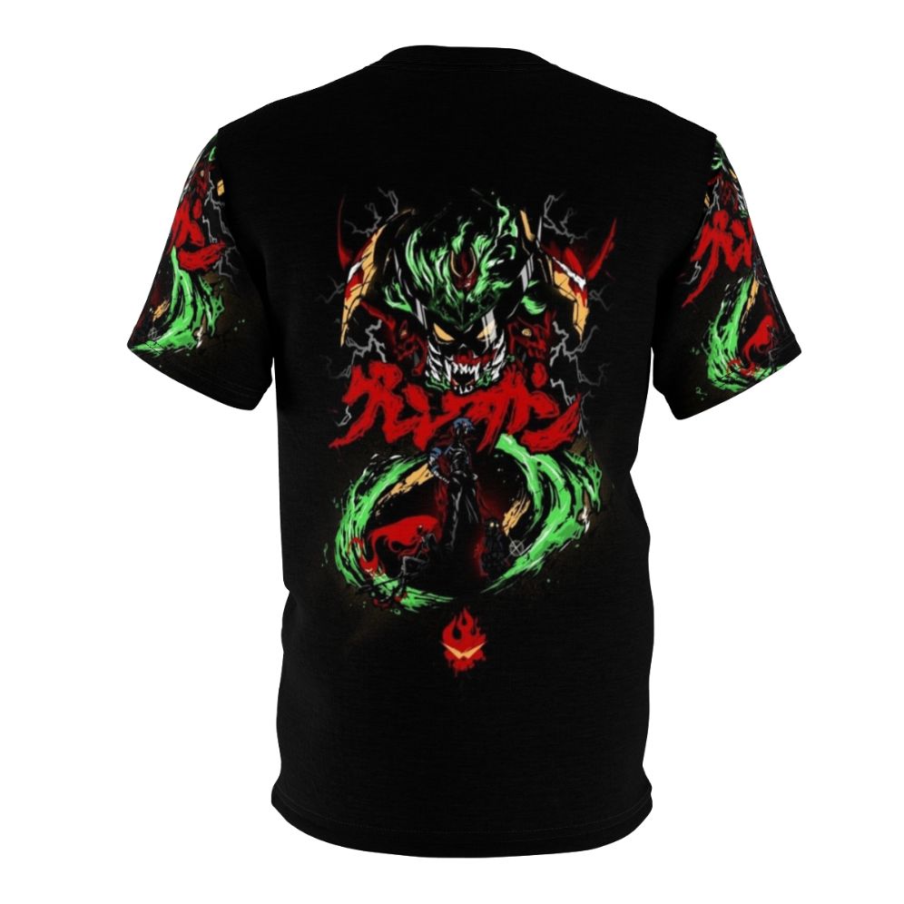 Gurren Lagann inspired t-shirt featuring iconic characters and designs - Back