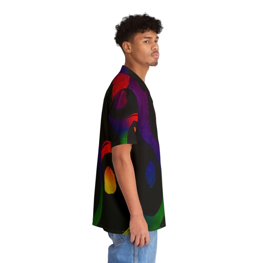 Rainbow LGBTQ+ Pride & BDSM Hawaiian Shirt with Triskelion Design - People Pight