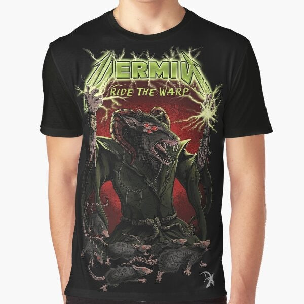 Warhammer Skaven fantasy gaming graphic t-shirt design