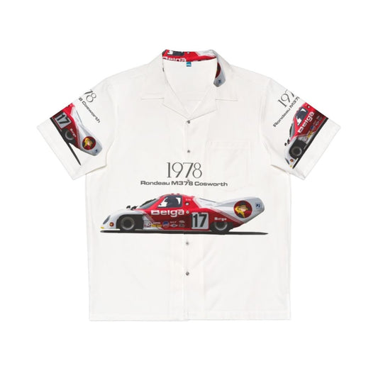 Rondeau M378 Cosworth Hawaiian Shirt for Vintage Race Car Enthusiasts