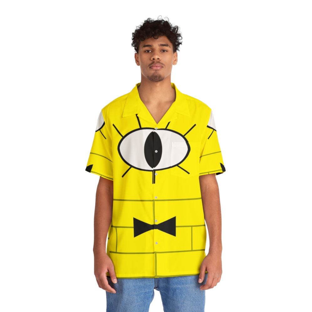 Bill Cipher Gravity Falls Inspired Graphic Hawaiian Shirt - People Front