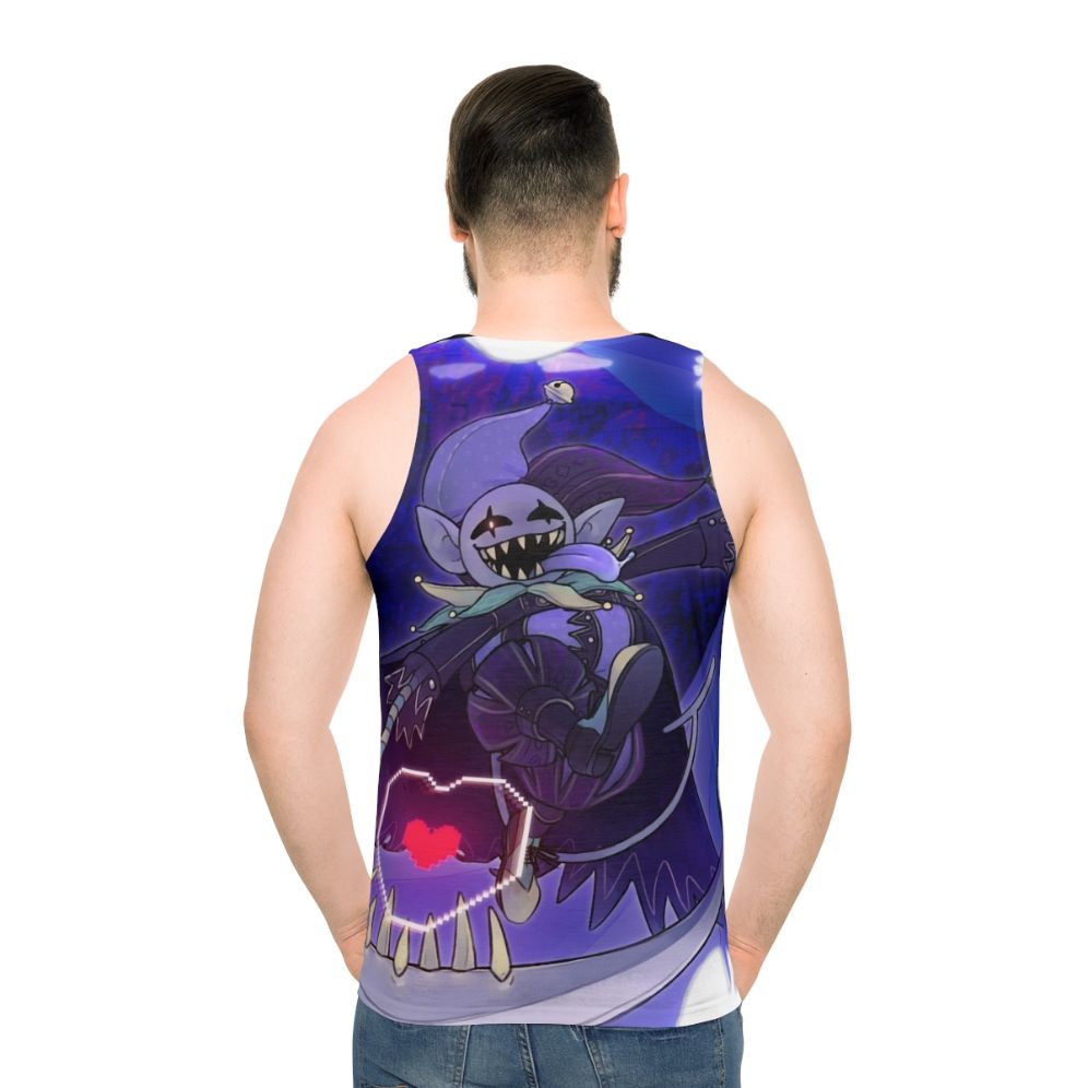 Deltarune Jevil Jester Unisex Tank Top - men back