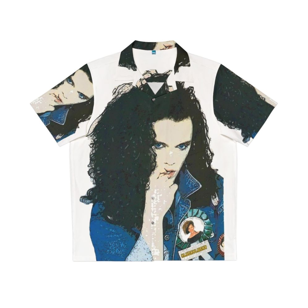 Pete Burns Iconic Hawaiian Shirt with Tropical Floral Print