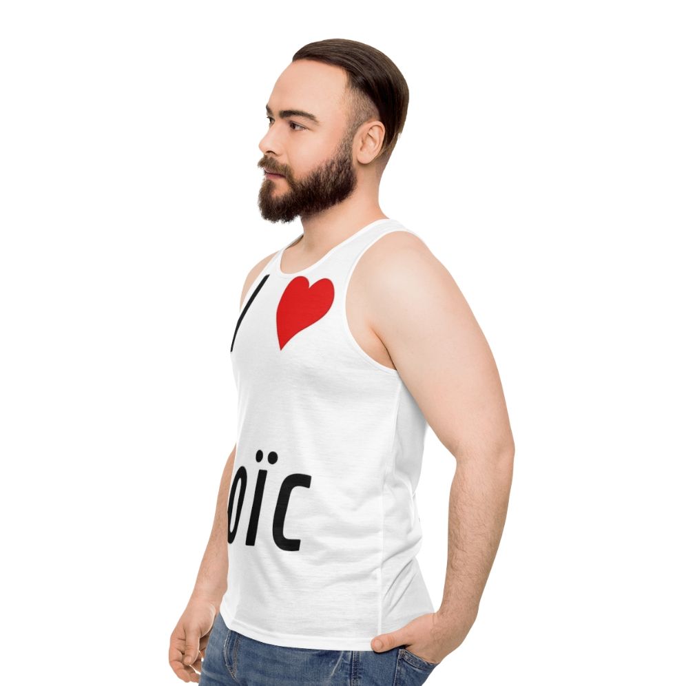 I Love Loic Unisex Tank Top - men side