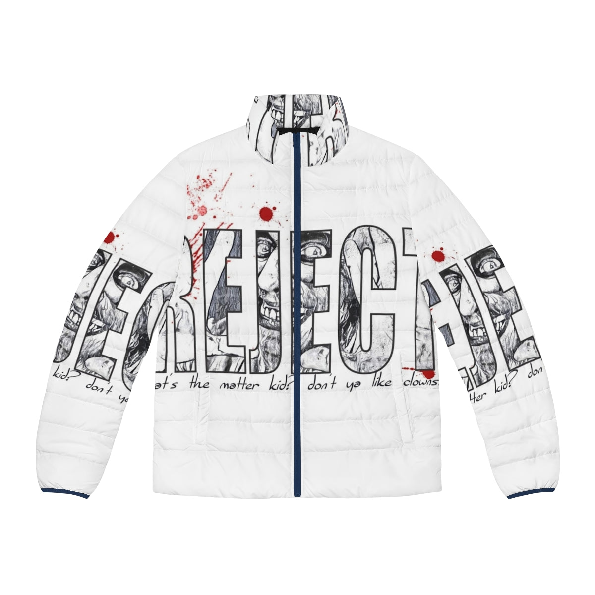 Devils Rejects puffer jacket with horror movie inspired design