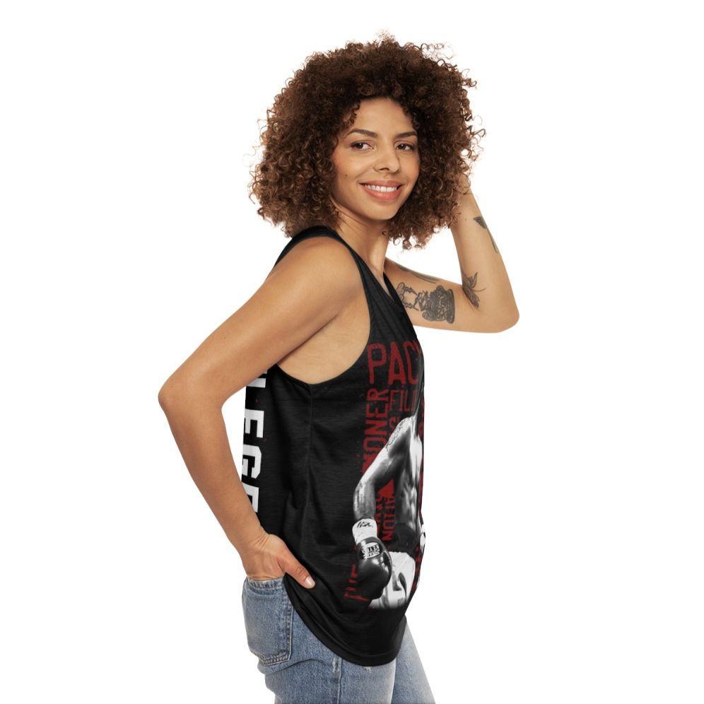 Manny Pacquiao Filipino Boxing Unisex Tank Top - women side